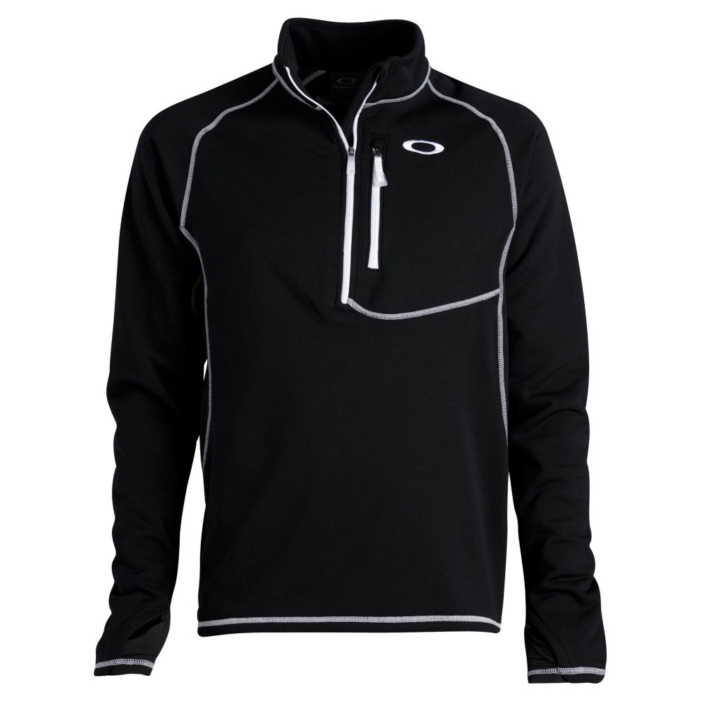 Oakley Unification Power Stretch Mens Mid Layer, Jet Black, swatch