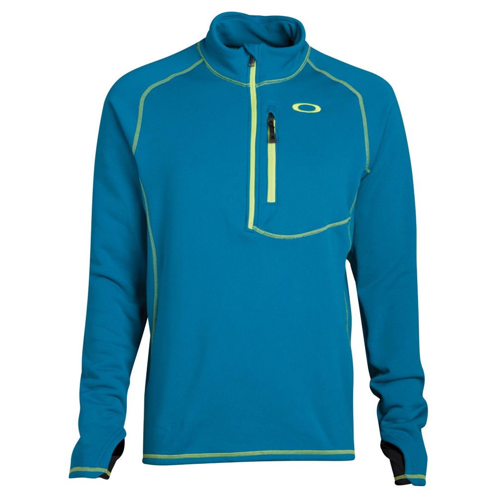 Oakley Unification Power Stretch Mens Mid Layer, Aurora Blue, medium