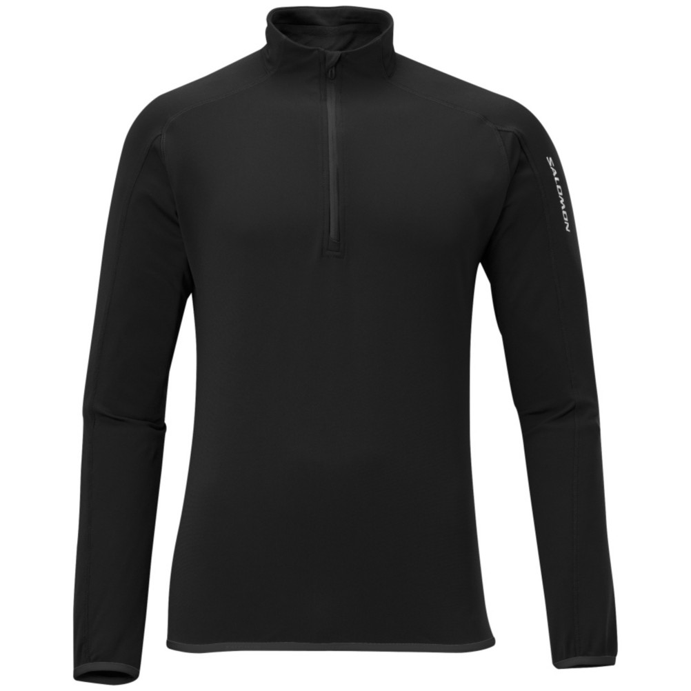 Salomon XA 1/2 Zip Mens Mid Layer, Black, medium