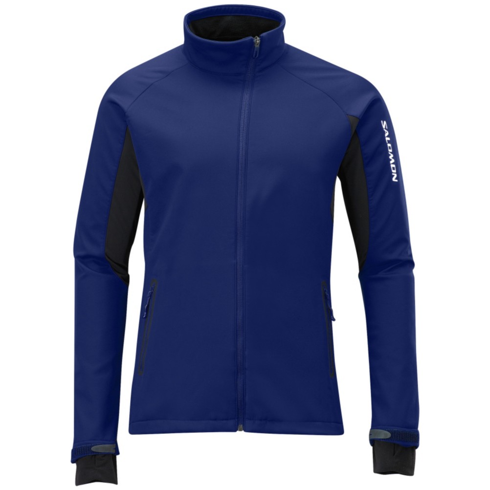 Salomon Active IV Softshell Soft Shell Ski Jacket, Astral-Black, medium