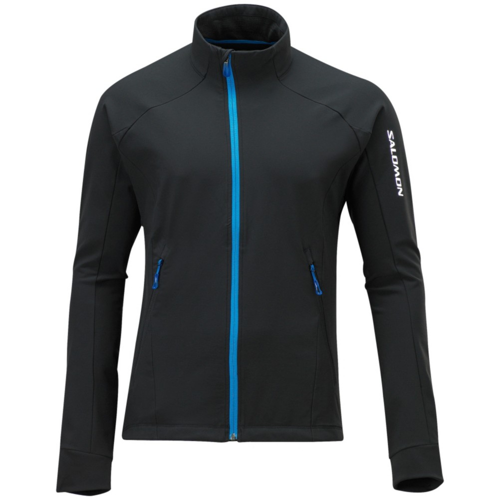 Salomon Momentum 3 Mens Mid Layer, Black-Black, medium