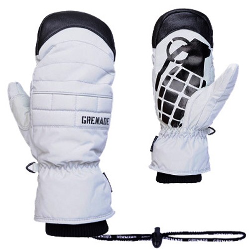 Grenade Exploiter Mittens, Gray, swatch