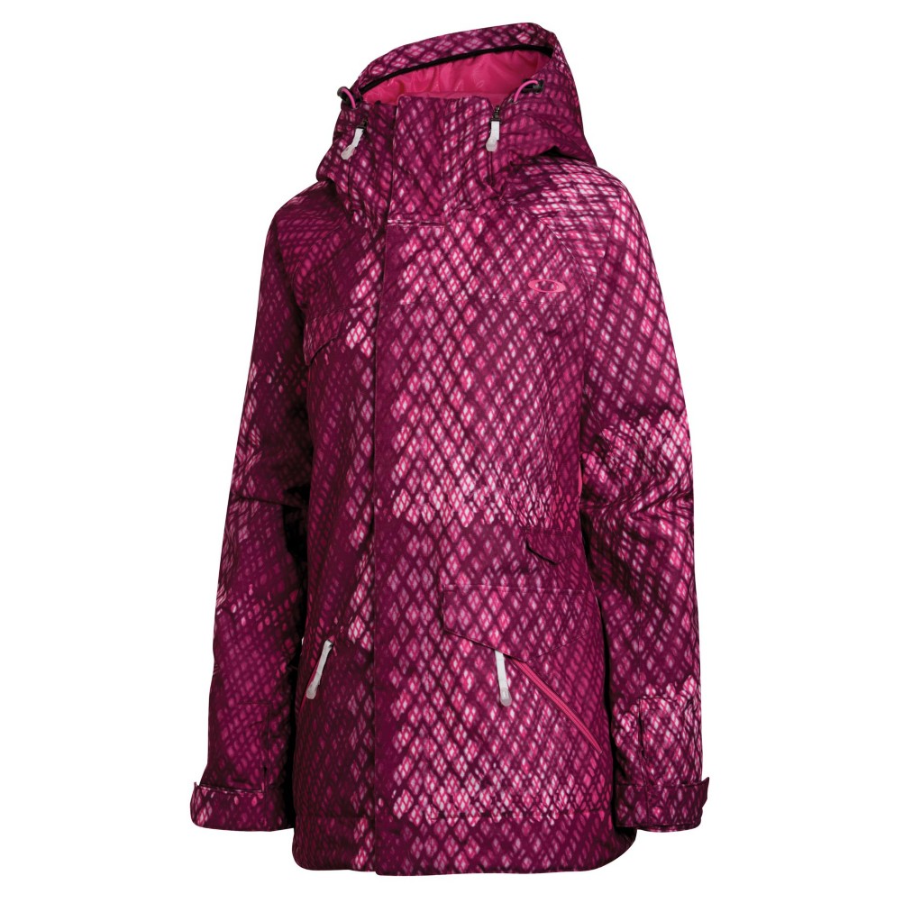 Oakley Grete Womens Insulated Ski Jacket, Magenta Purple, swatch
