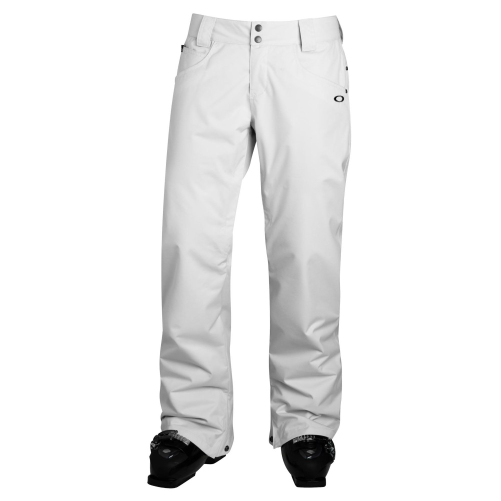 Oakley Fit Womens Ski Pants, White, swatch