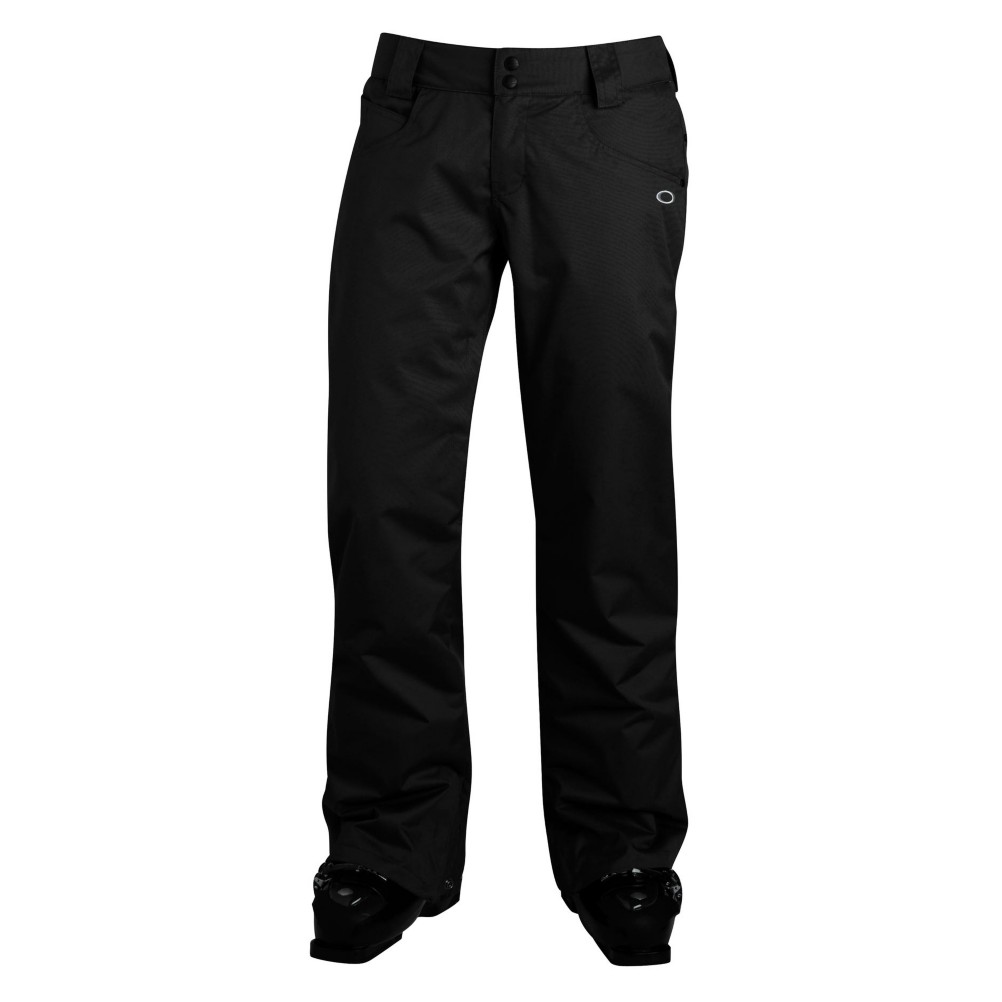 Oakley Fit Womens Ski Pants, Jet Black, medium