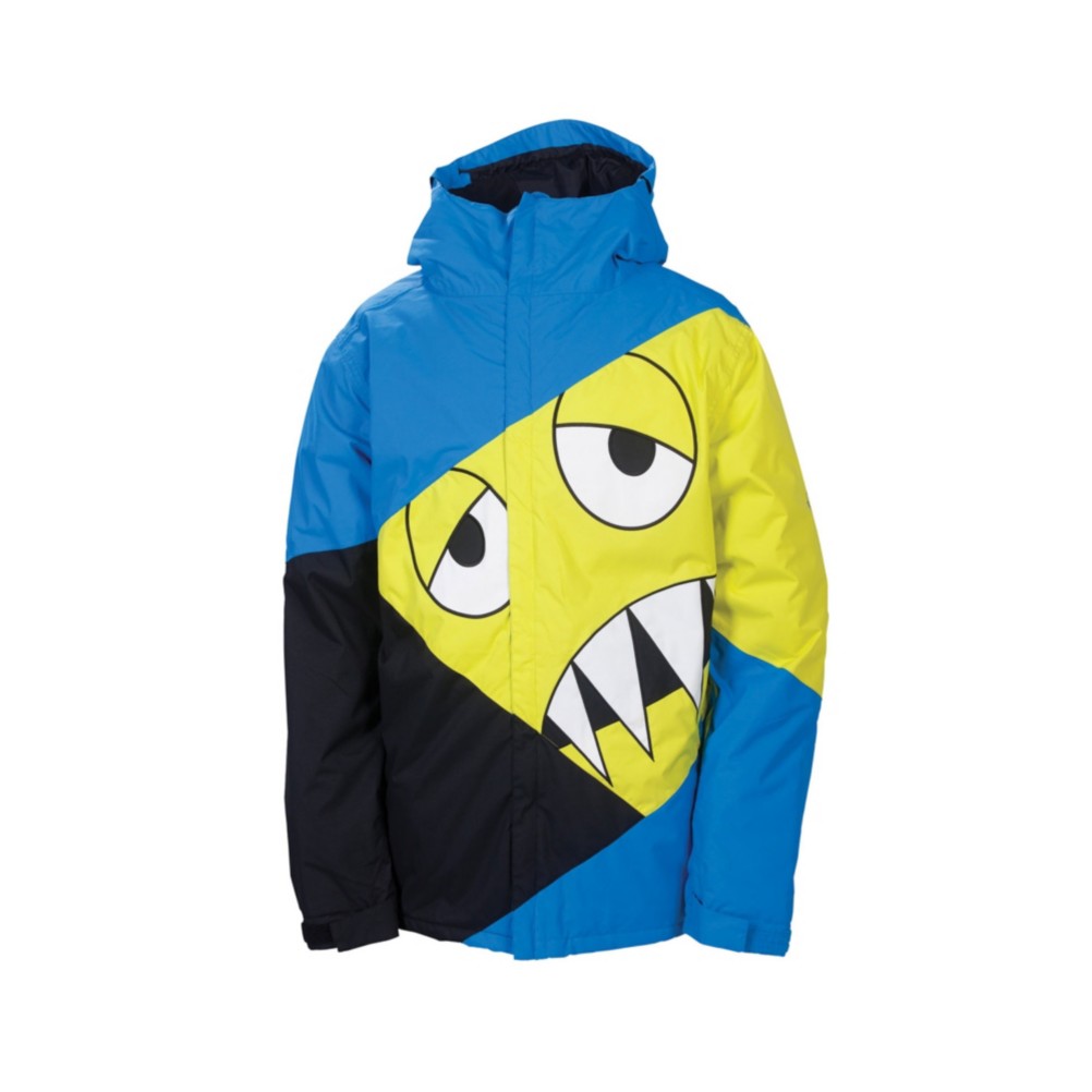 686 Snaggleface Mens Insulated Snowboard Jacket, Blue, swatch
