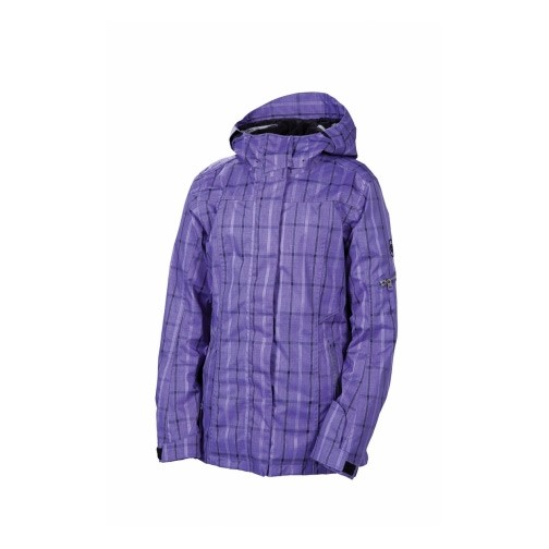 686 Smarty Latice 3 In 1 Womens Insulated Snowboard Jacket, Iris Plaid, swatch