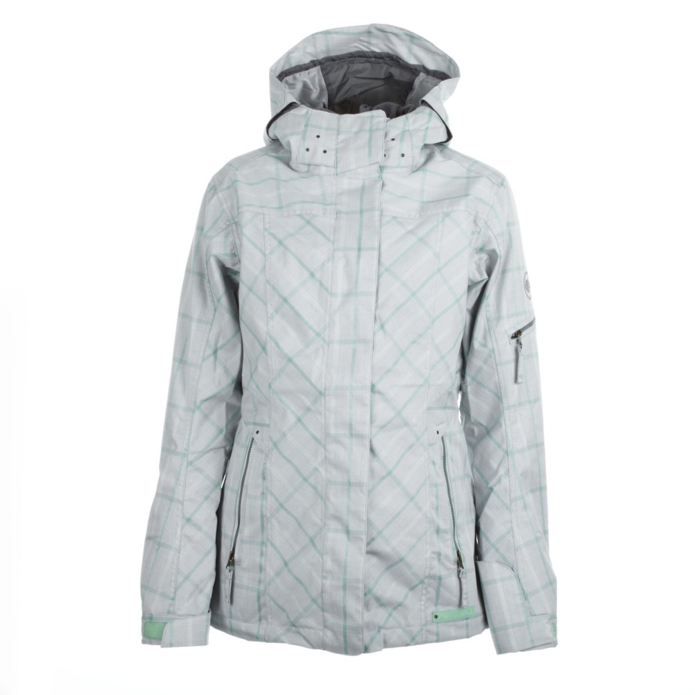 686 Smarty Latice 3 In 1 Womens Insulated Snowboard Jacket, Light Grey, swatch