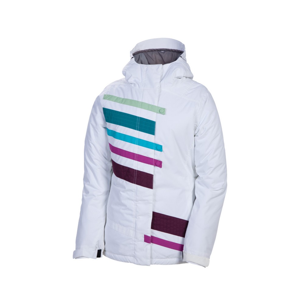 686 Mannual Nectar Womens Insulated Snowboard Jacket, White, swatch