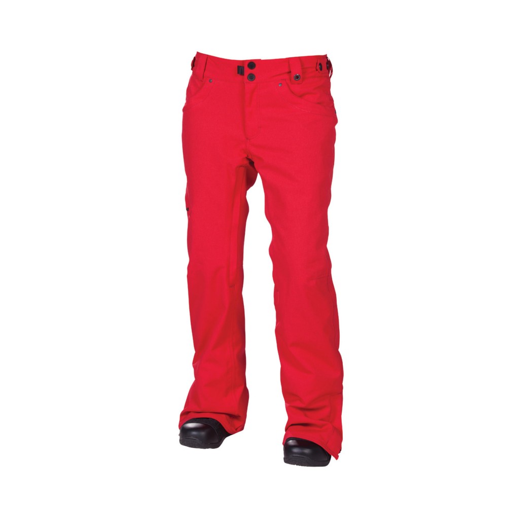 686 Mannual Patron Womens Snowboard Pants, Dark Red, swatch