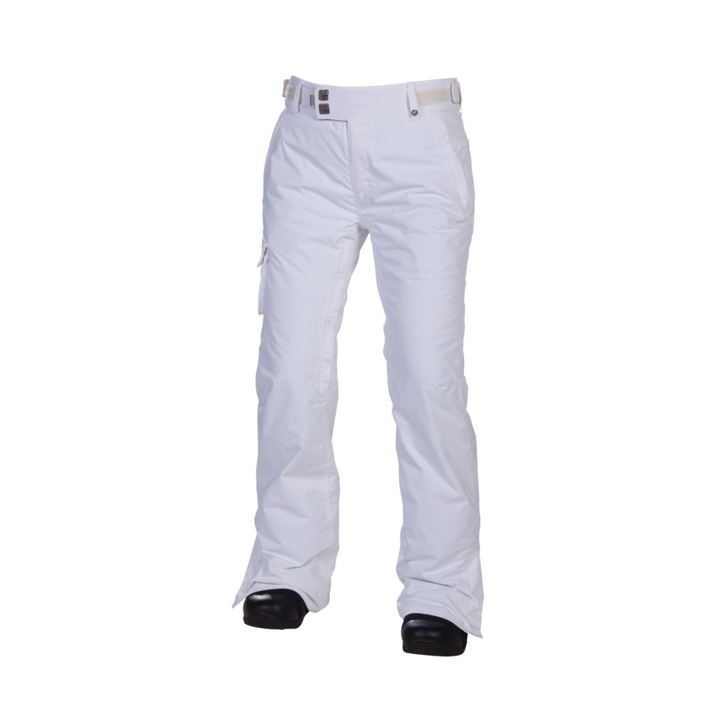 686 Mannual Mesa Womens Snowboard Pants, White, swatch