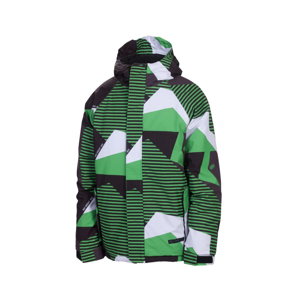 686 Mannual Mix Boys Snowboard Jacket, Grass Mix Camo, medium
