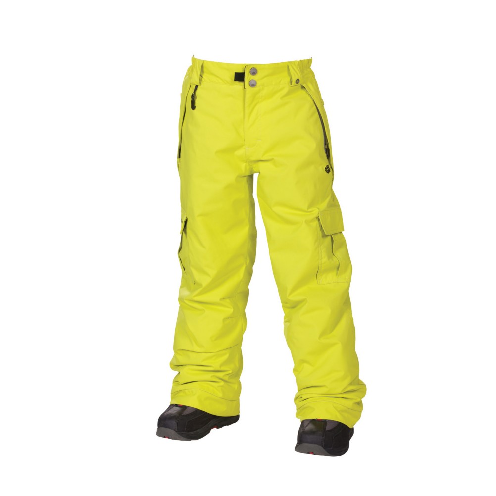 686 Mannual Ridge Kids Snowboard Pants, Acid, medium