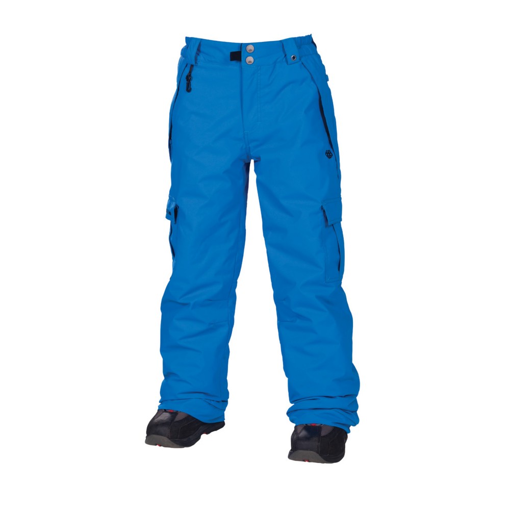 686 Mannual Ridge Kids Snowboard Pants, Blue, swatch