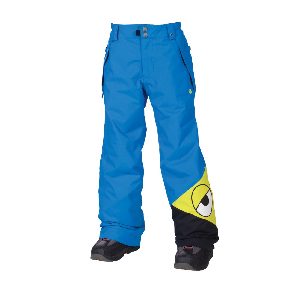 686 Snaggleface Kids Snowboard Pants, Blue, medium