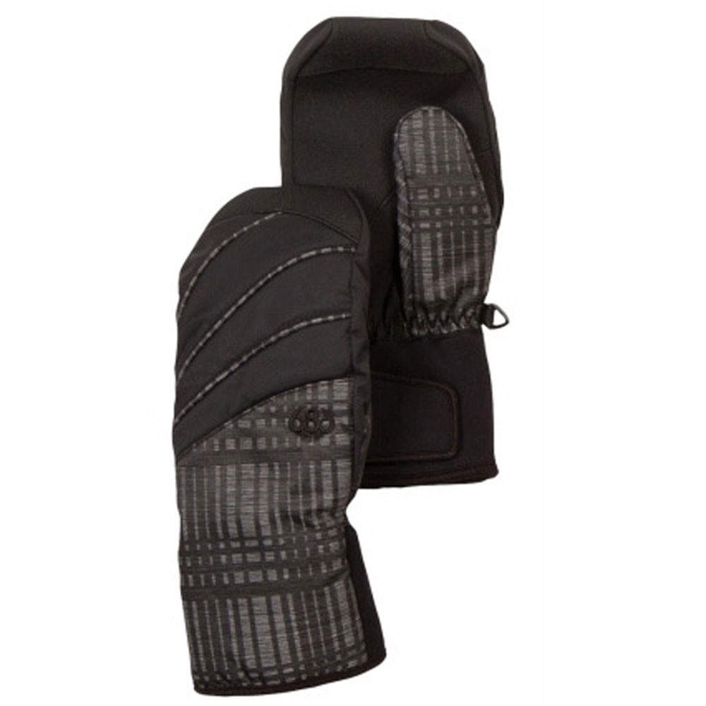 686 Luster Insulated Womens Mittens, Black, medium
