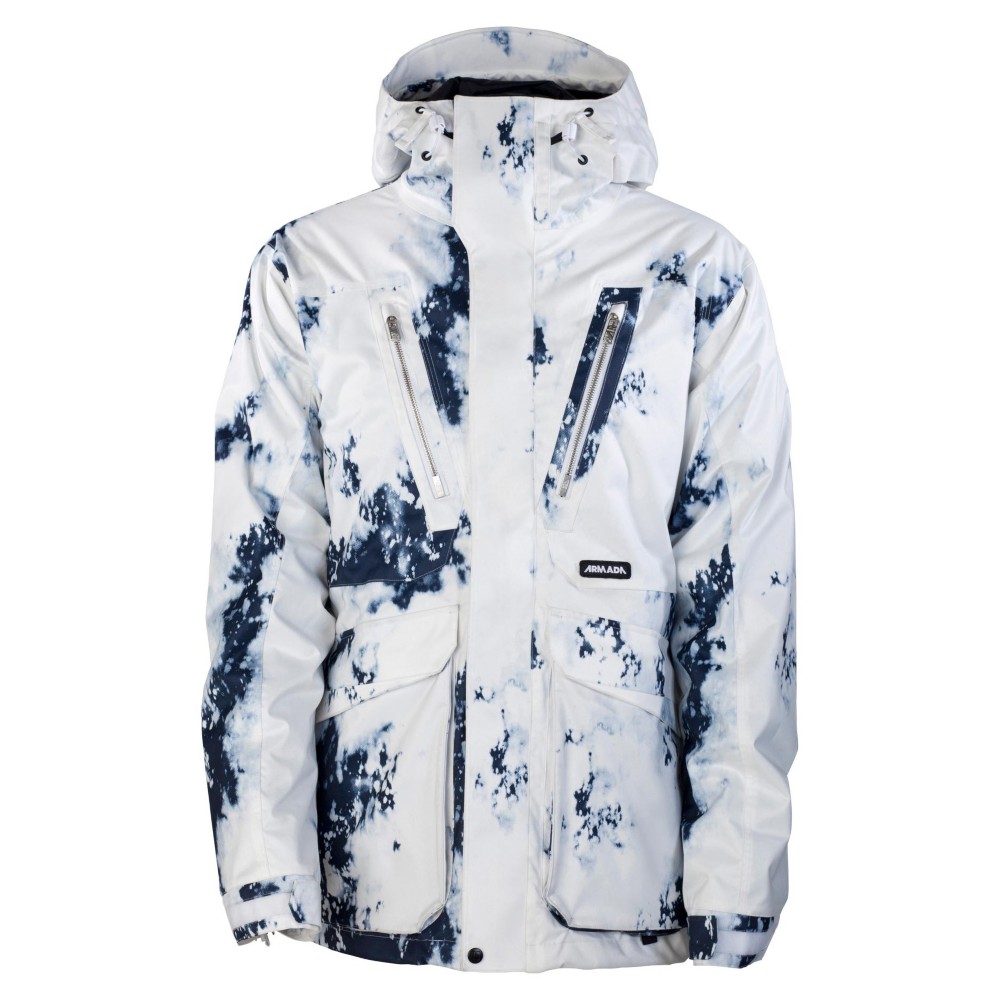 Armada Solo Mens Insulated Ski Jacket, Bleach, swatch