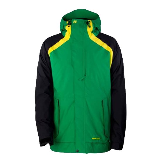 Armada Crevasse Mens Insulated Ski Jacket, Green, swatch