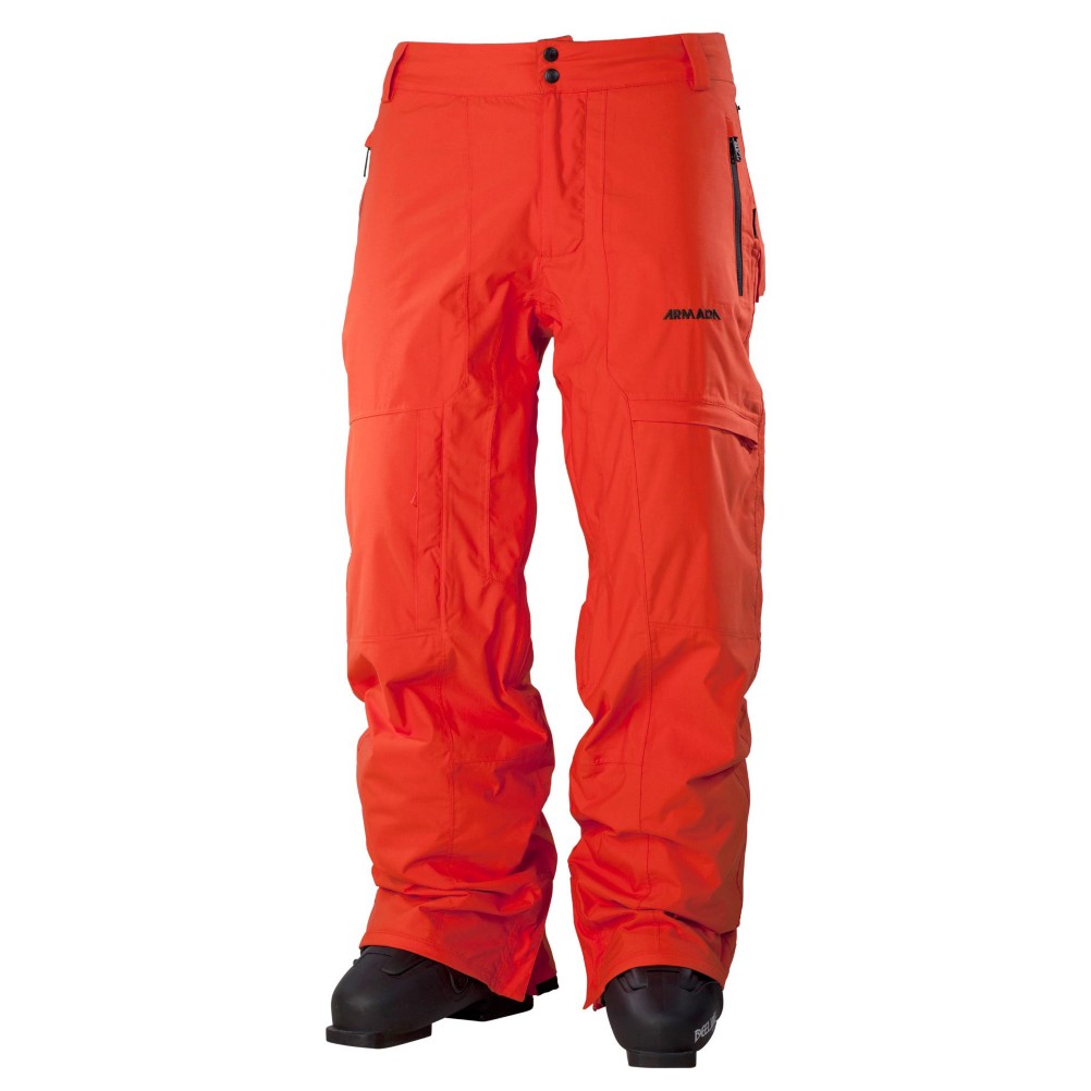 Armada Traverse Mens Ski Pants, Orange, swatch