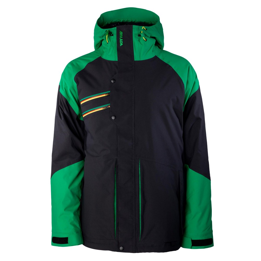 Armada Sonar Mens Insulated Ski Jacket, Black, swatch