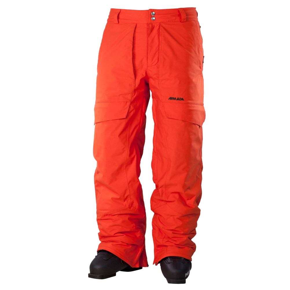 Armada Ruffian Mens Ski Pants, Orange, swatch