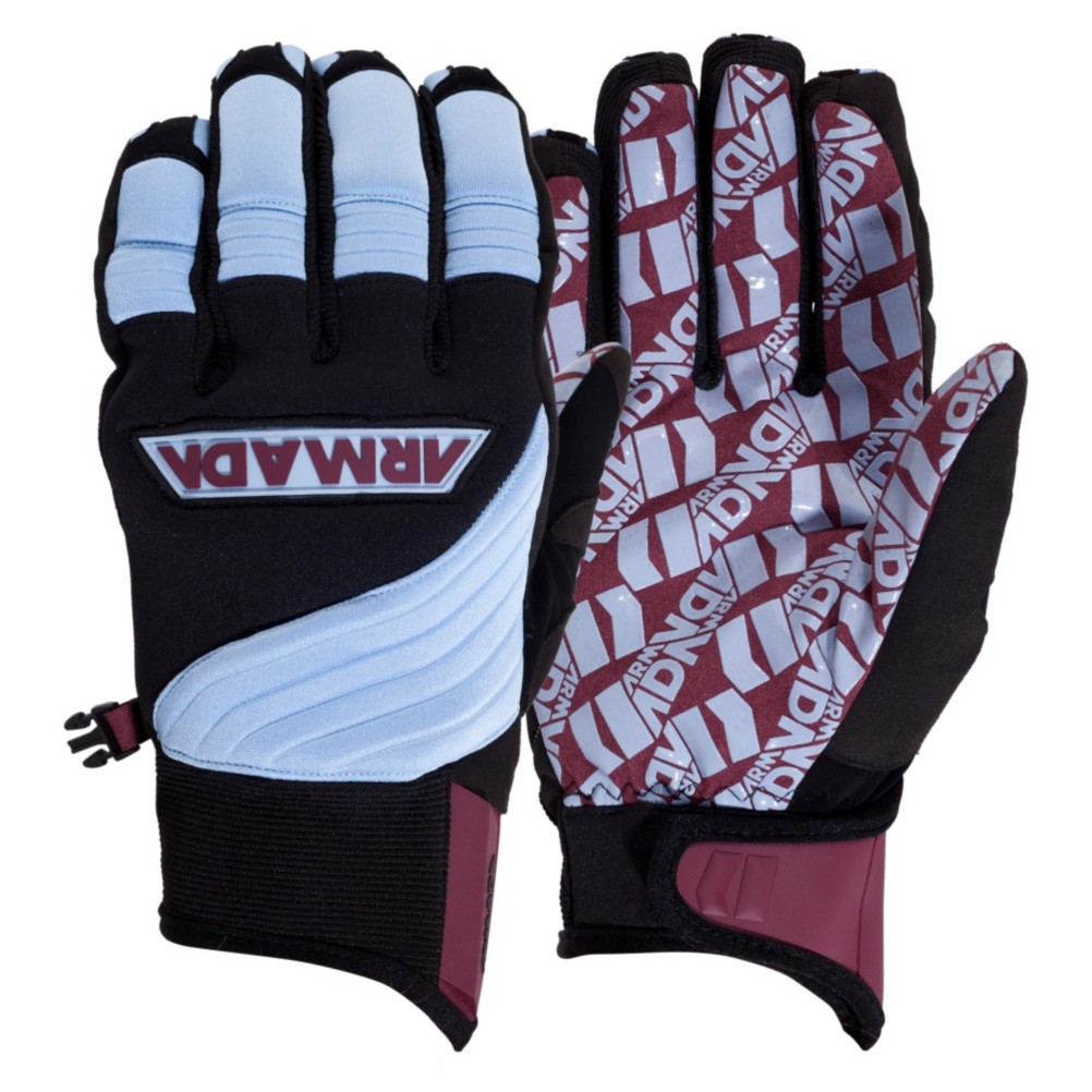 Armada Throttle Pipe Gloves, Maroon, medium