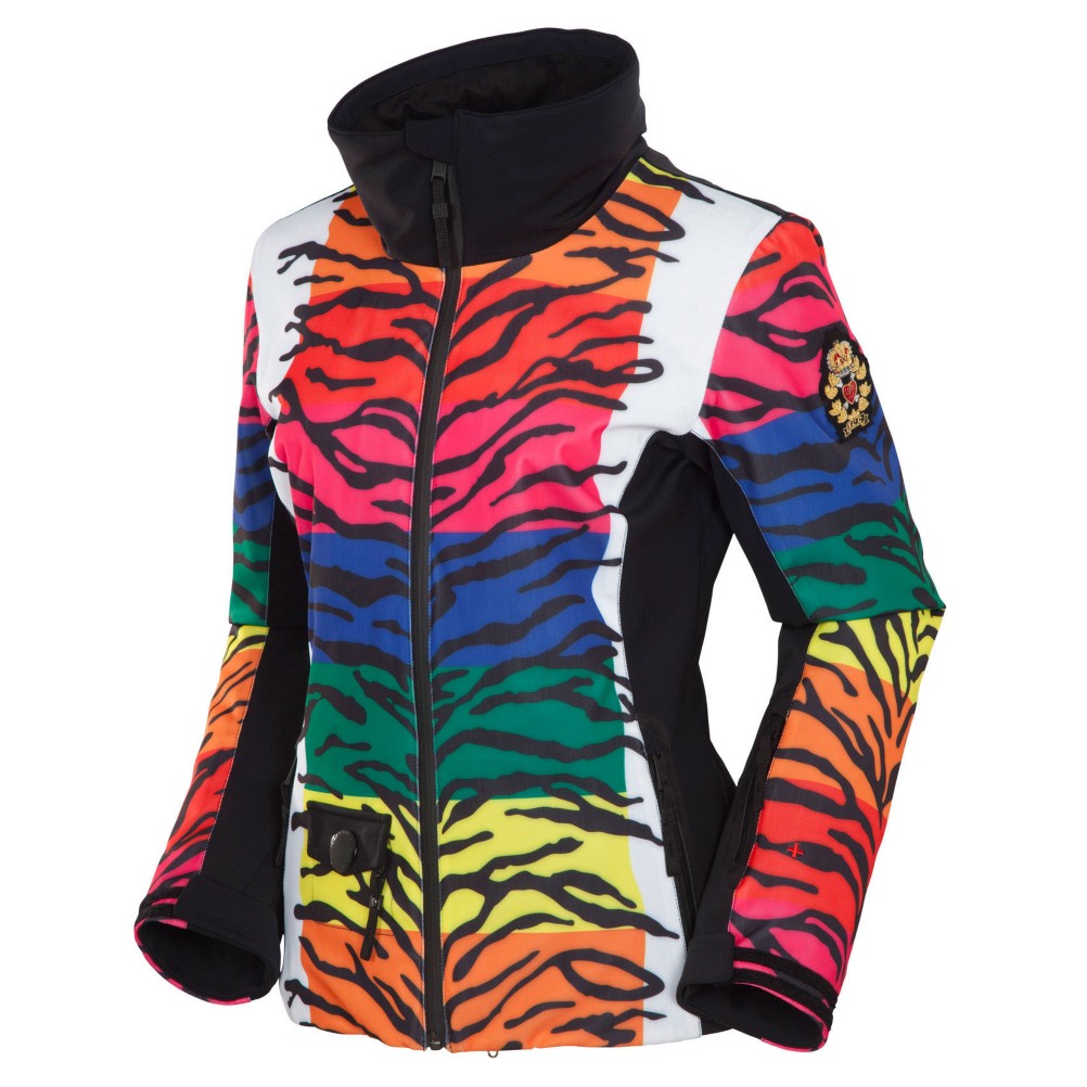 JC de Castelbajac Jane PR Womens Insulated Ski Jacket, Multicolor, medium