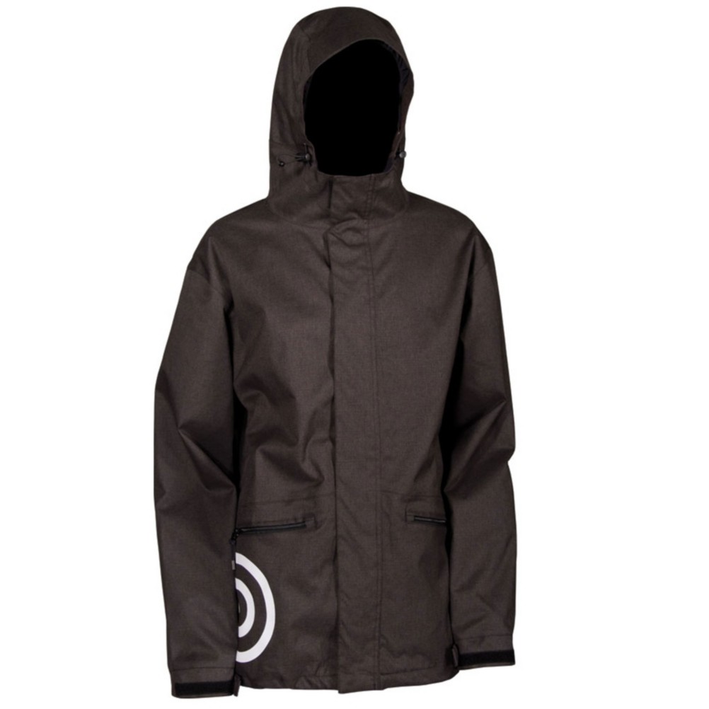 Air Blaster Javier Mens Shell Snowboard Jacket, Black Wool Look, medium