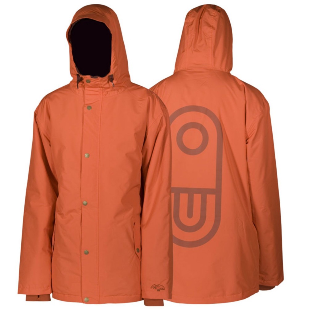 Air Blaster Freedom Toaster Mens Insulated Snowboard Jacket, Orange Micro Dobby, swatch