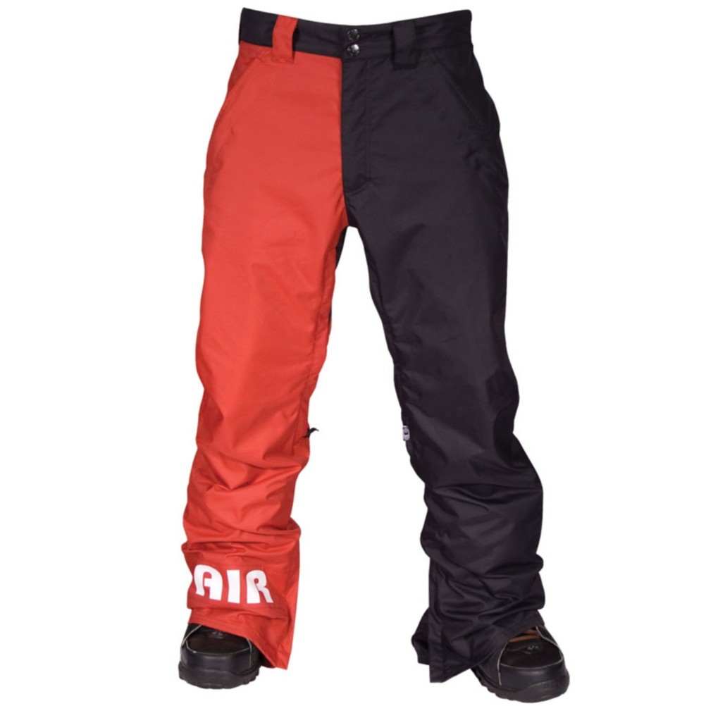 Air Blaster Freedom Boot Pant Mens Snowboard Pants, Crimson-Black Oxford, swatch