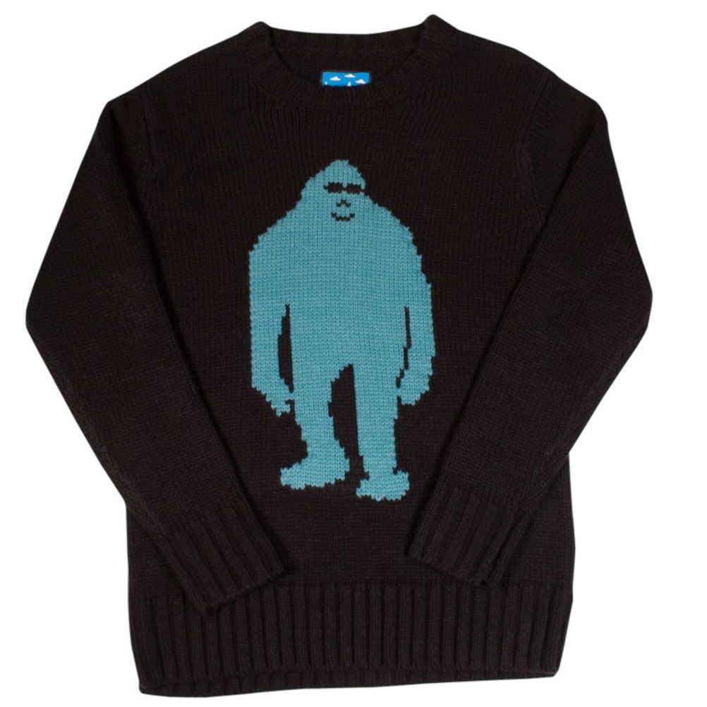 Air Blaster Sassy Sweater Mens Sweater, Black, medium