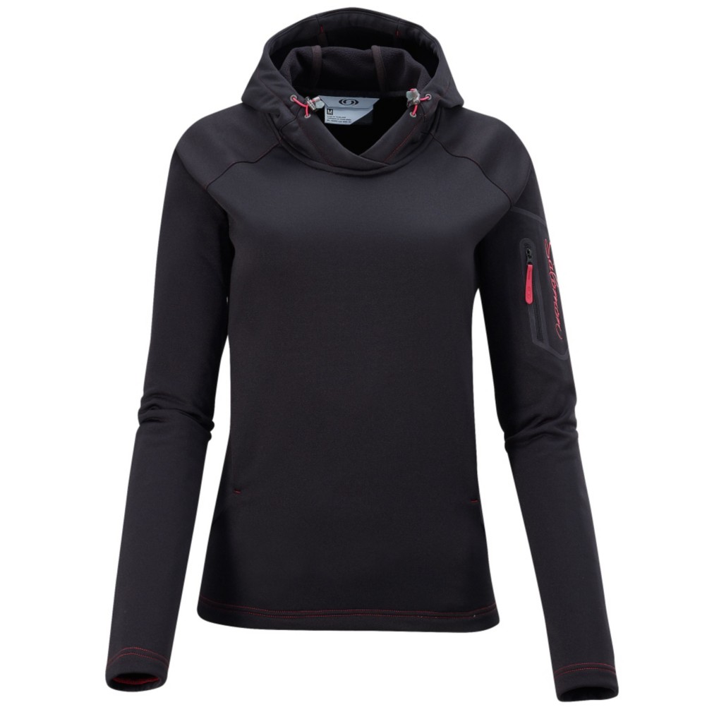 Salomon Spirit Womens Soft Shell Ski Jacket, Black, swatch