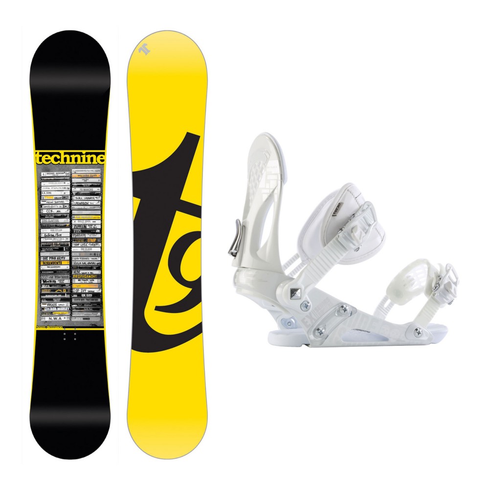 Tech Nine Team Dennison EX Snowboard and Binding Package, , medium