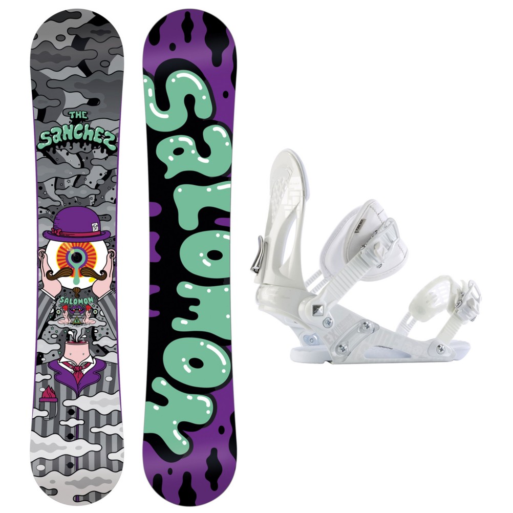 Salomon Sanchez Wide EX Snowboard and Binding Package, , medium