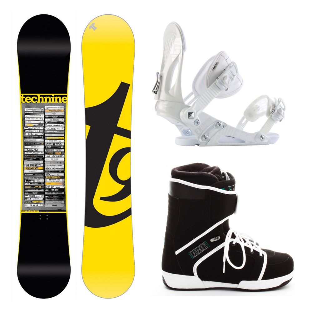 Tech Nine Team Dennison EX Outsider Complete Snowboard Package, , medium