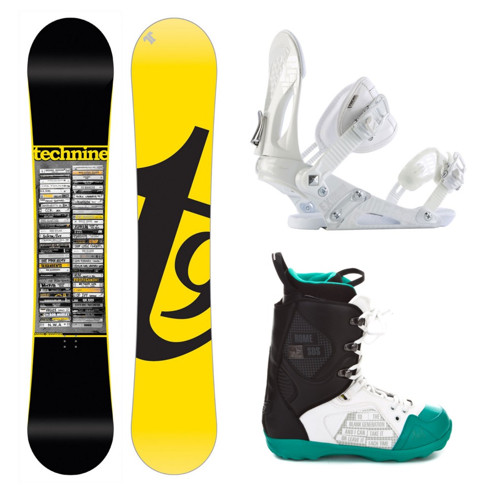 Tech Nine Team Dennison EX Libertine Complete Snowboard Package, , medium