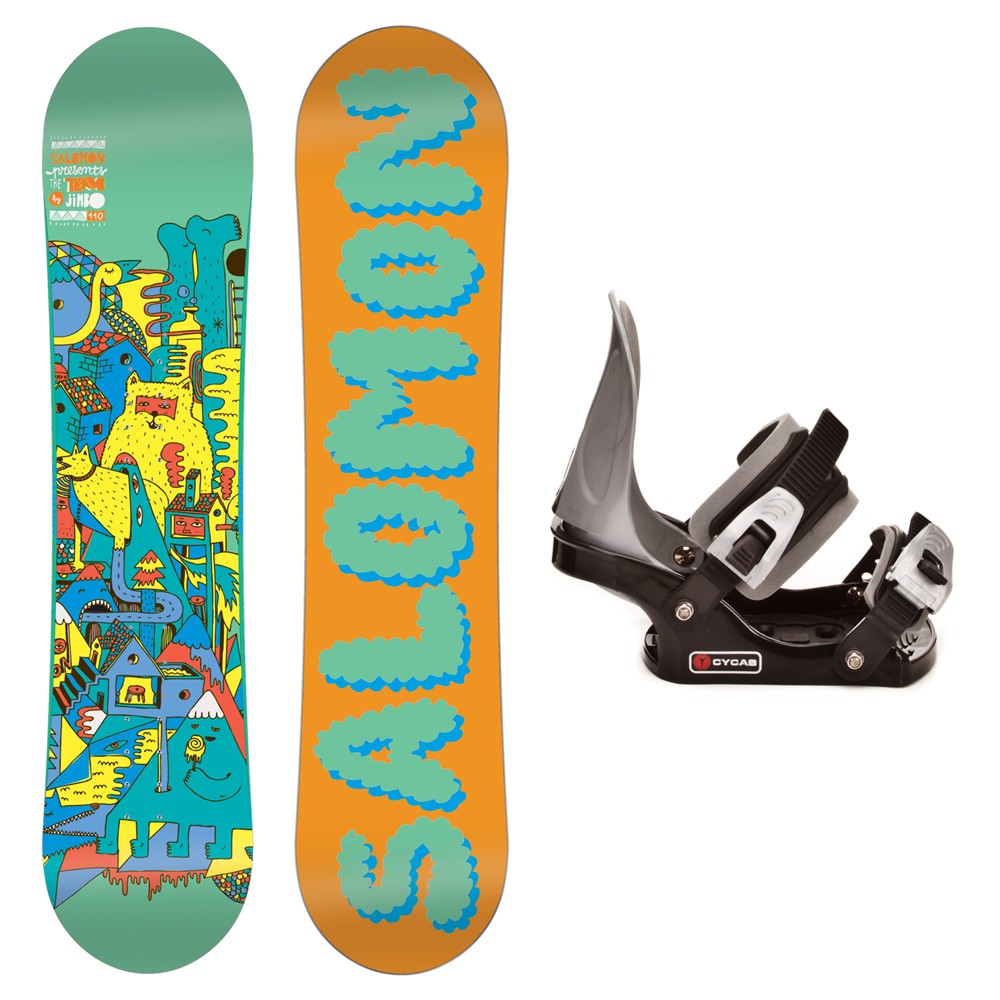 Salomon Team Boys C2 Junior Kids Snowboard and Binding Package, , medium