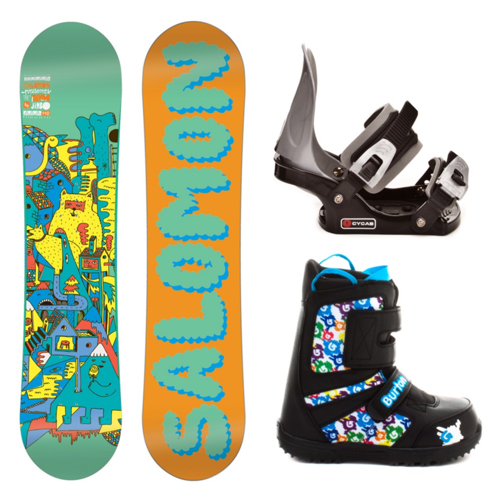 Salomon Team Junior Grom Kids Complete Snowboard Package, , medium