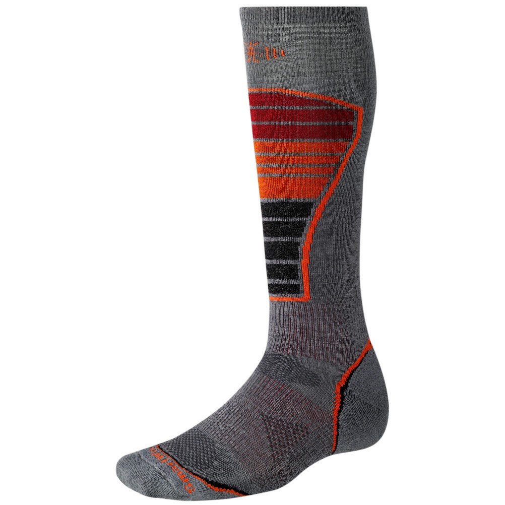 SmartWool PhD Ski Light Ski Socks, Graphite, swatch