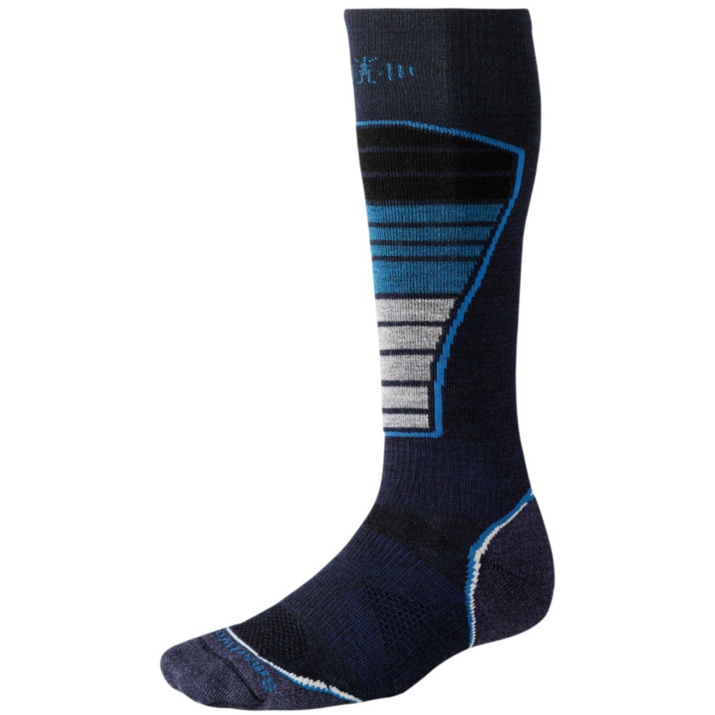 SmartWool PhD Ski Light Ski Socks, Navy, swatch