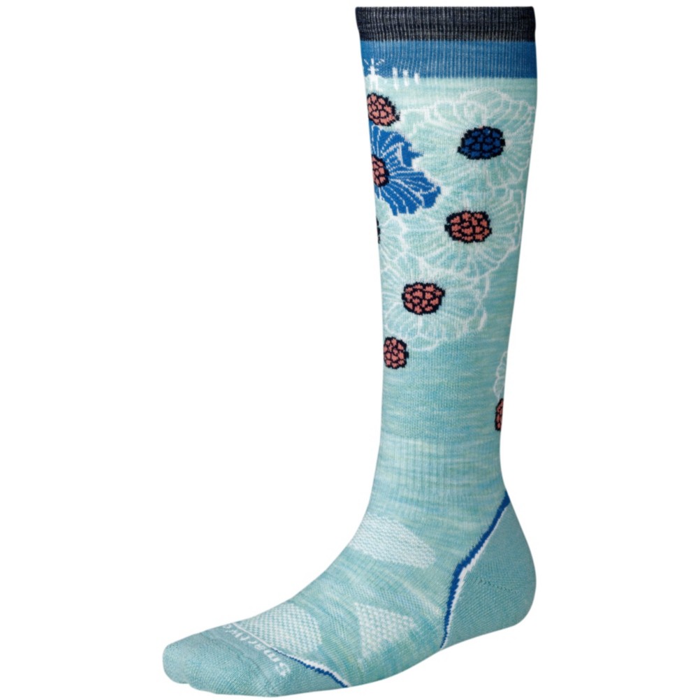 SmartWool PhD Ski Light Womens Ski Socks, Mineral, swatch