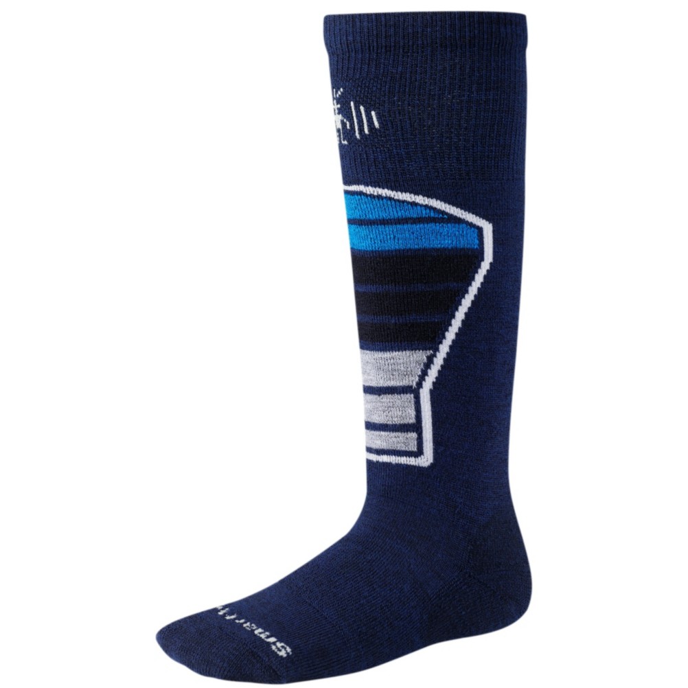 SmartWool Racer Kids Ski Socks, Navy, swatch