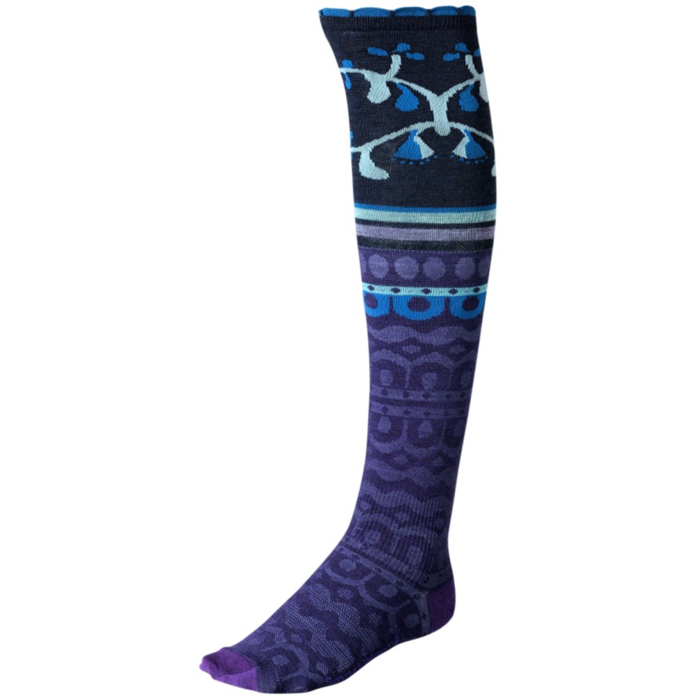 SmartWool Ornamental Melange Womens Socks, Imperial Purple, swatch