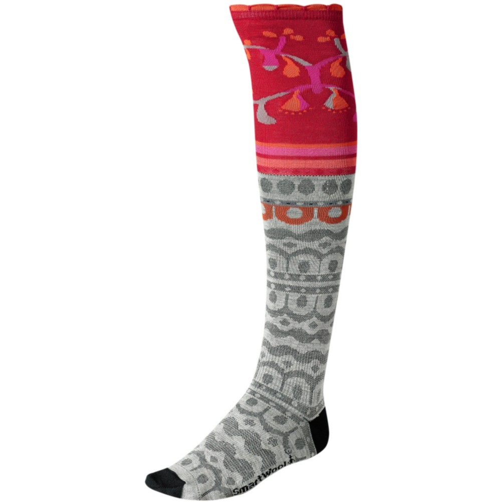 SmartWool Ornamental Melange Womens Socks, Light Gray, swatch