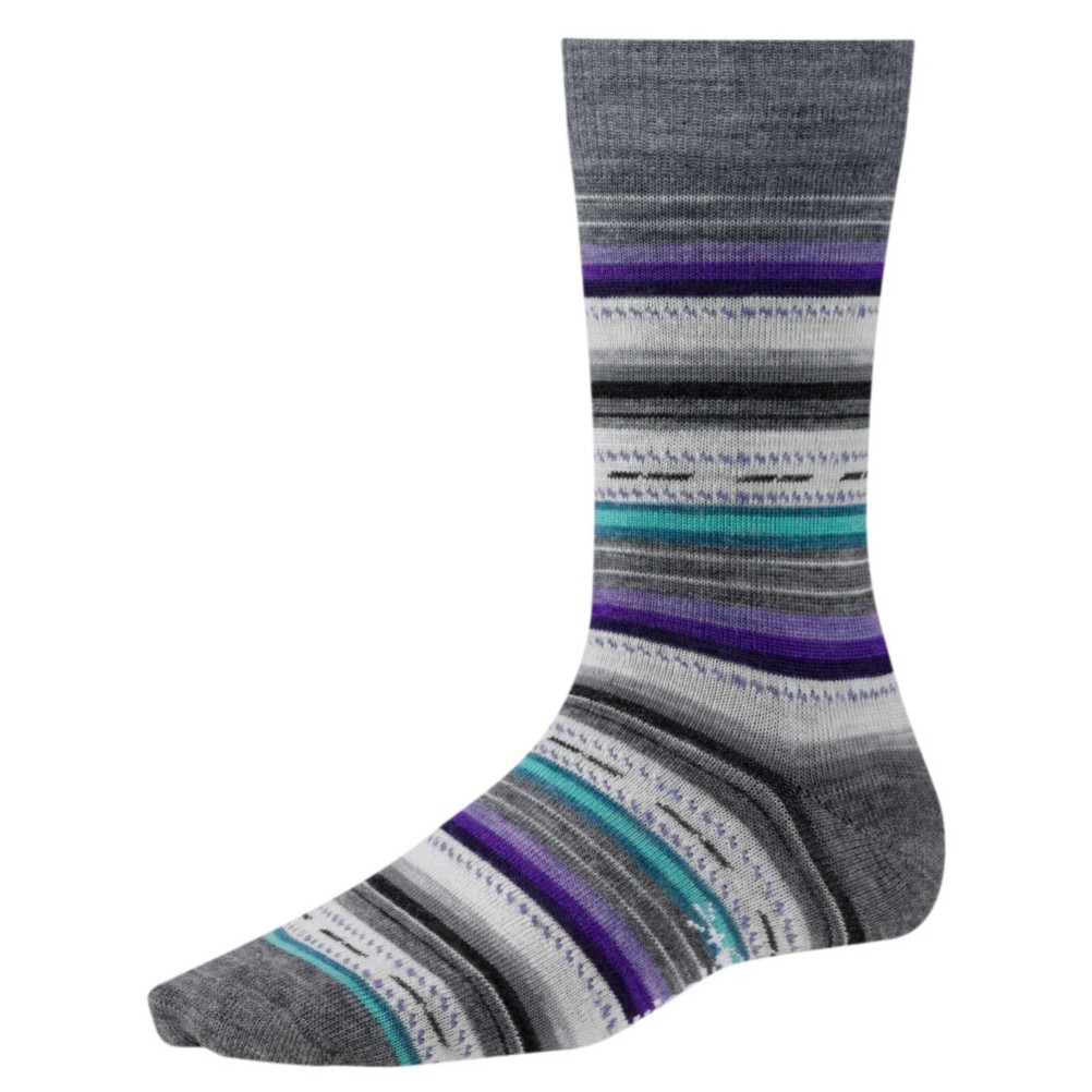 SmartWool Margarita Womens Socks, Medium Gray Heather, swatch