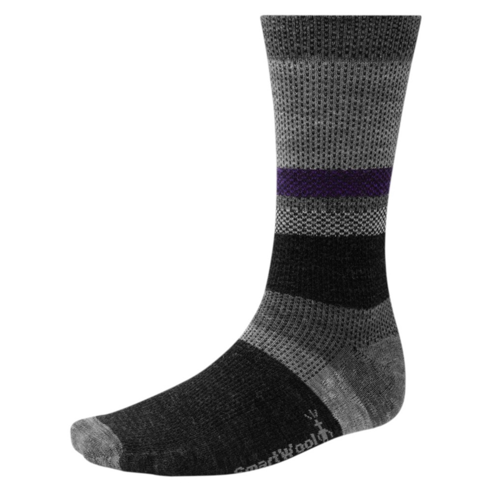 SmartWool Distressed Stripe Socks, Stone Wash, medium