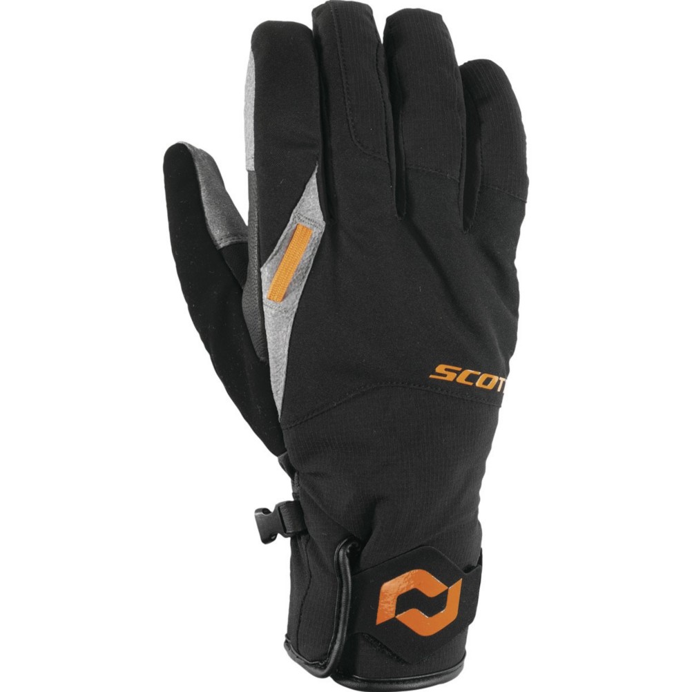 Scott Belmont Gloves, Black-Orange, medium