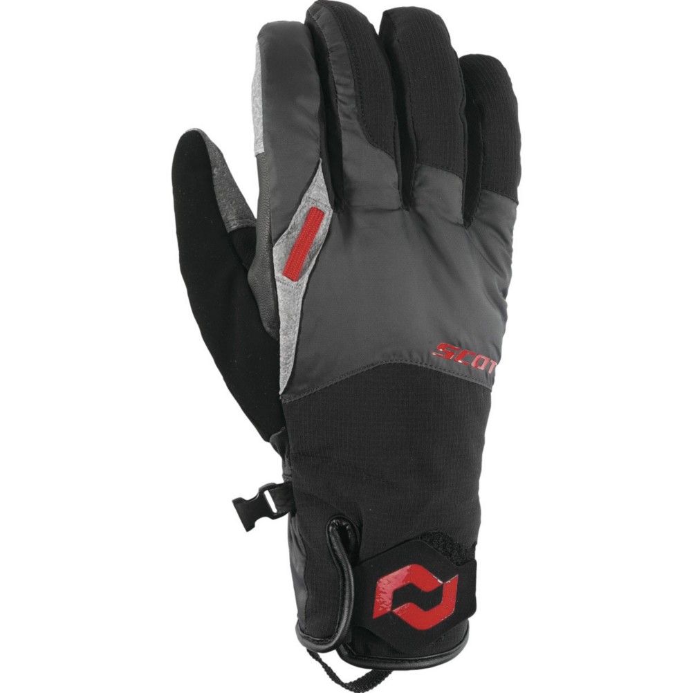 Scott Belmont Gloves, Grey-Red, swatch