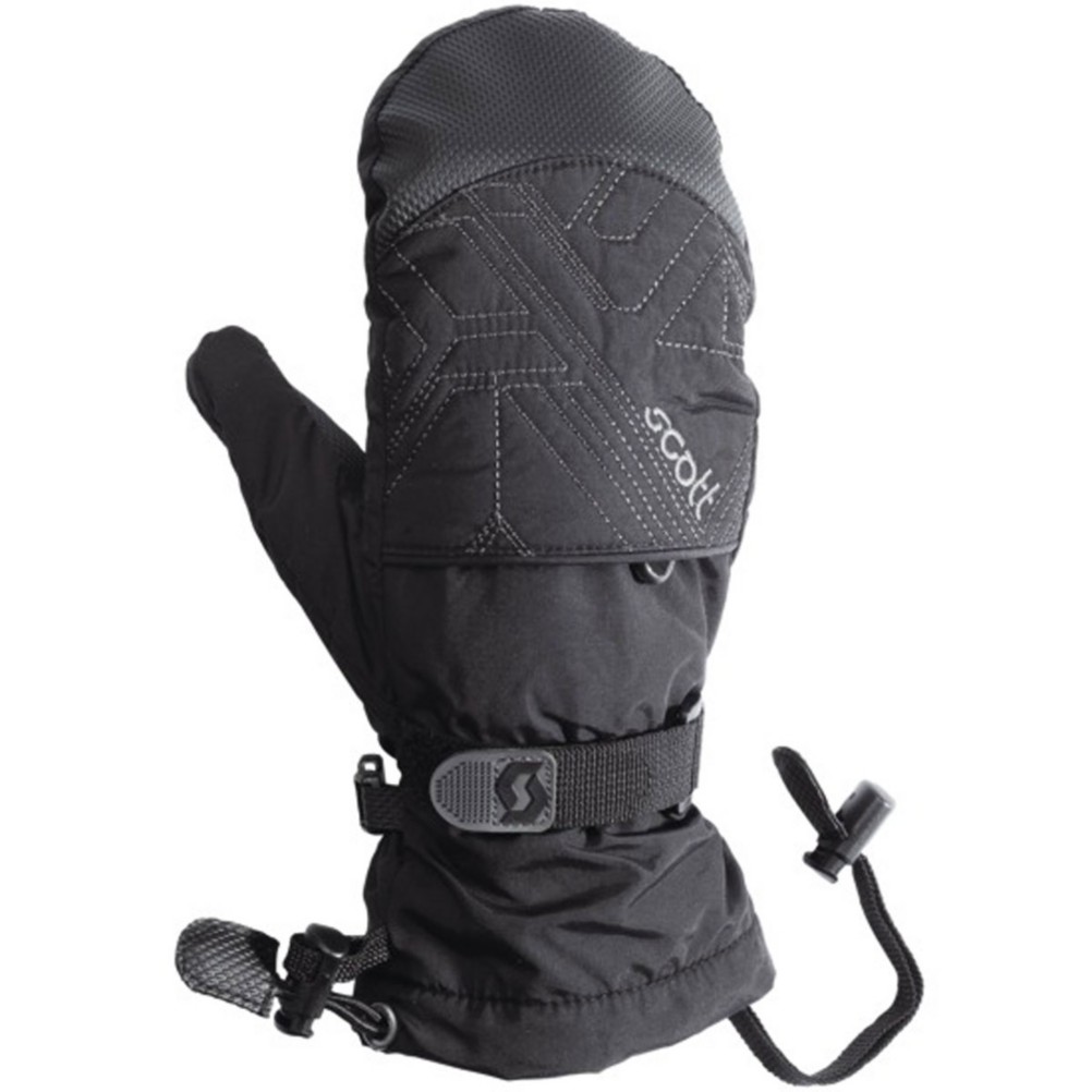 Scott Tumbler Kids Mittens, Black, medium