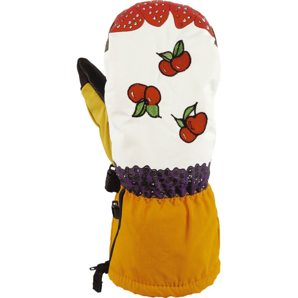 Scott Fruit Salad Toddler Girls Mittens, White-Orange, medium